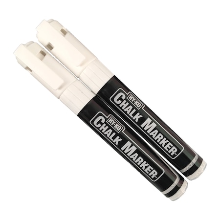 Hy-Ko White Chalkboard Markers, 2PK A40655